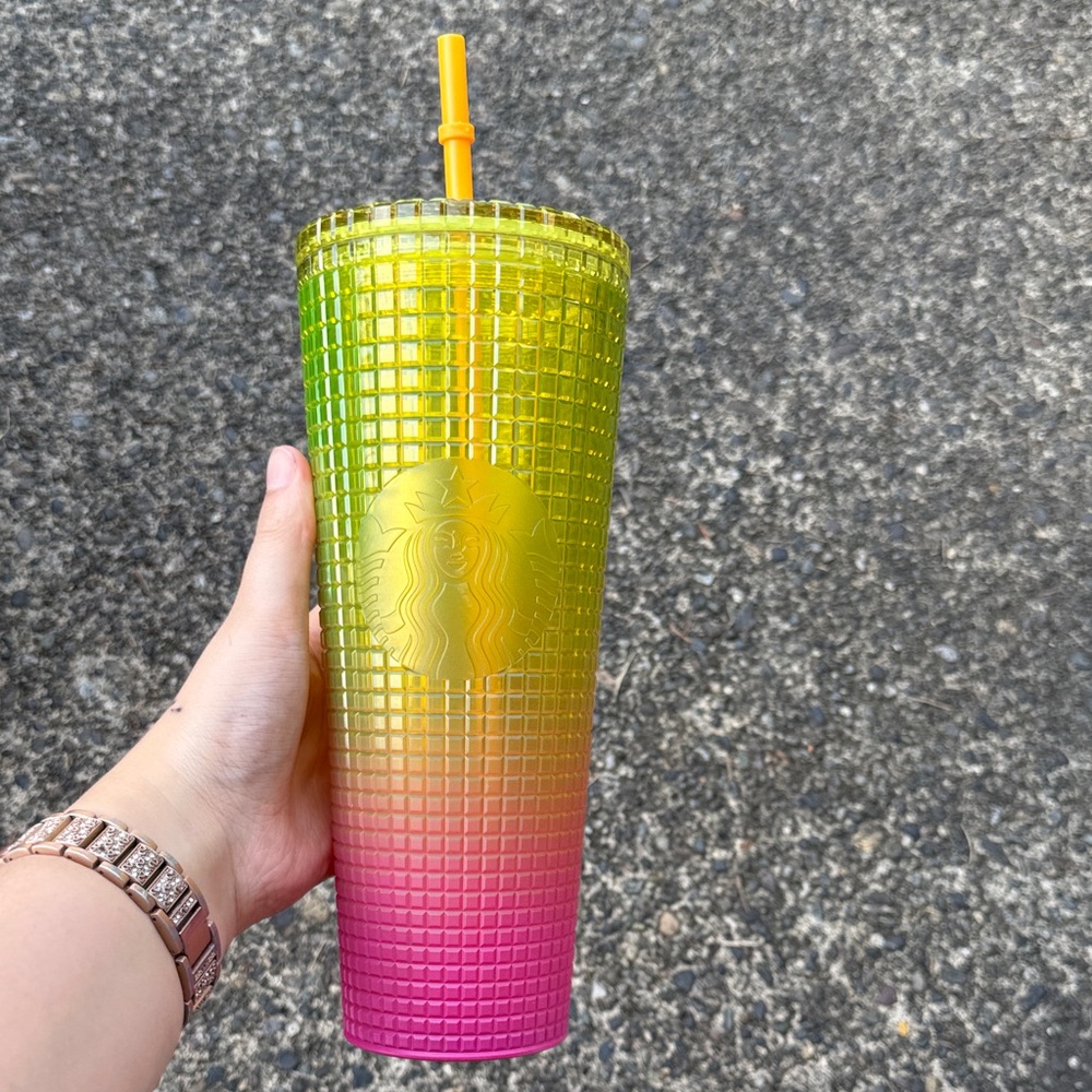Starbucks Yellow and Pink Gradient Tumbler (3 for $45)